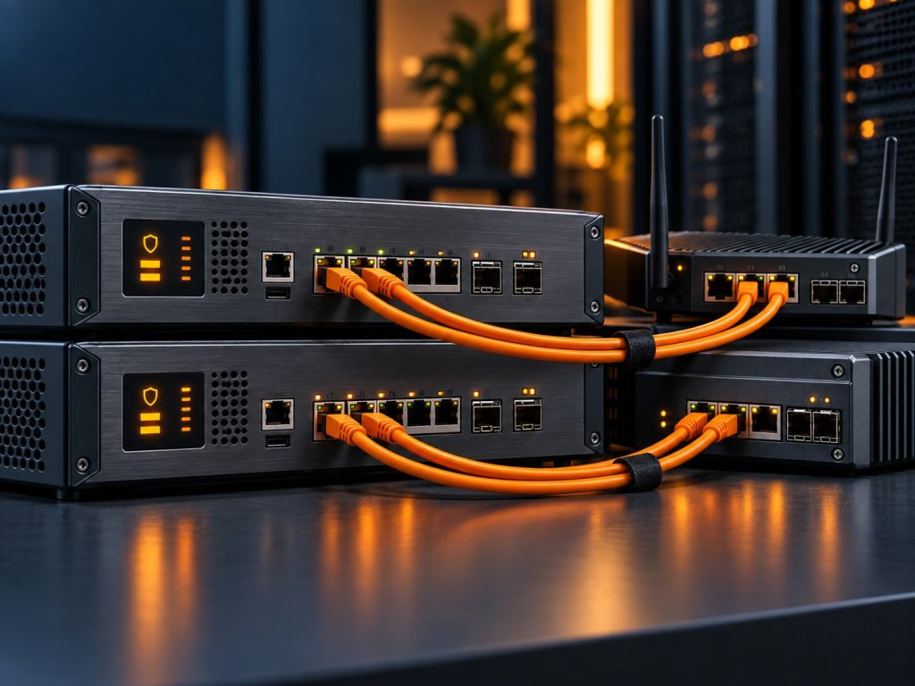 Firewall-Gateways und Router für sichere VPN- und Standortverbindungen